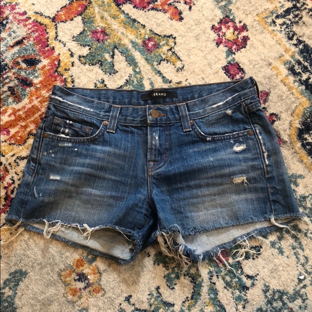 J Brand Distressed Denim Shorts